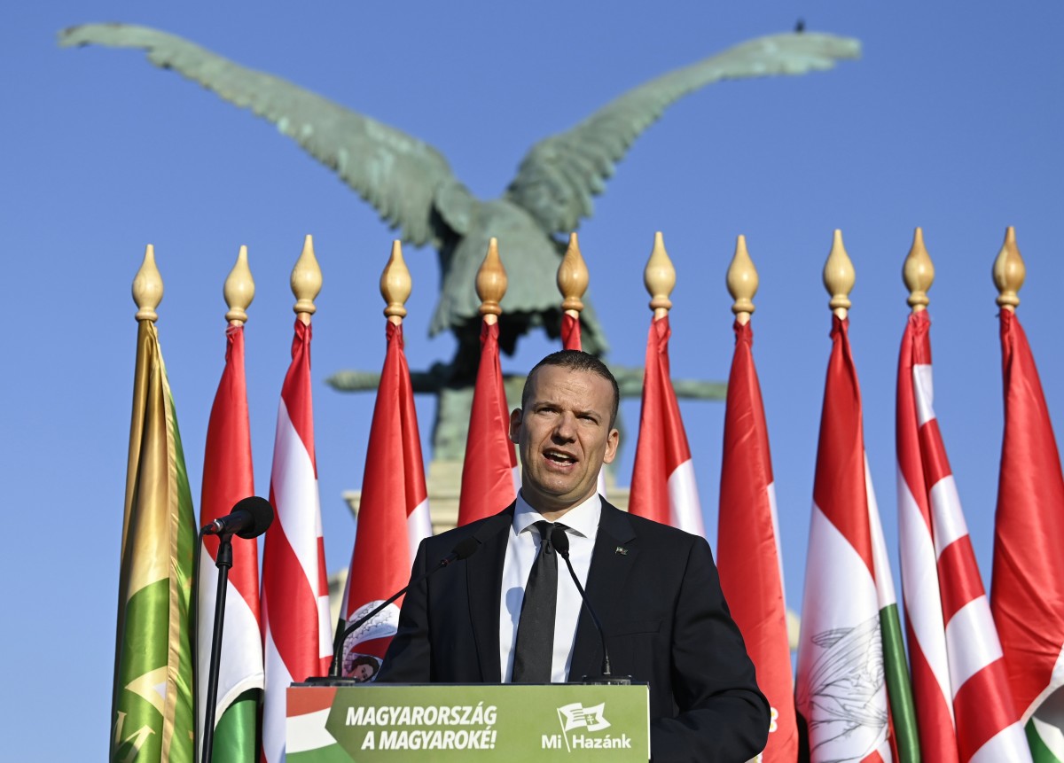 Toroczkai László, a Mi Hazánk elnöke