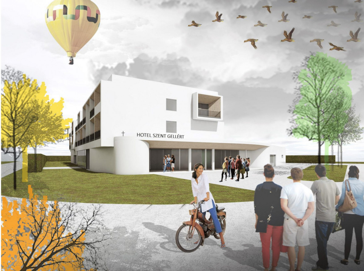 Impozáns lesz az új hotel.