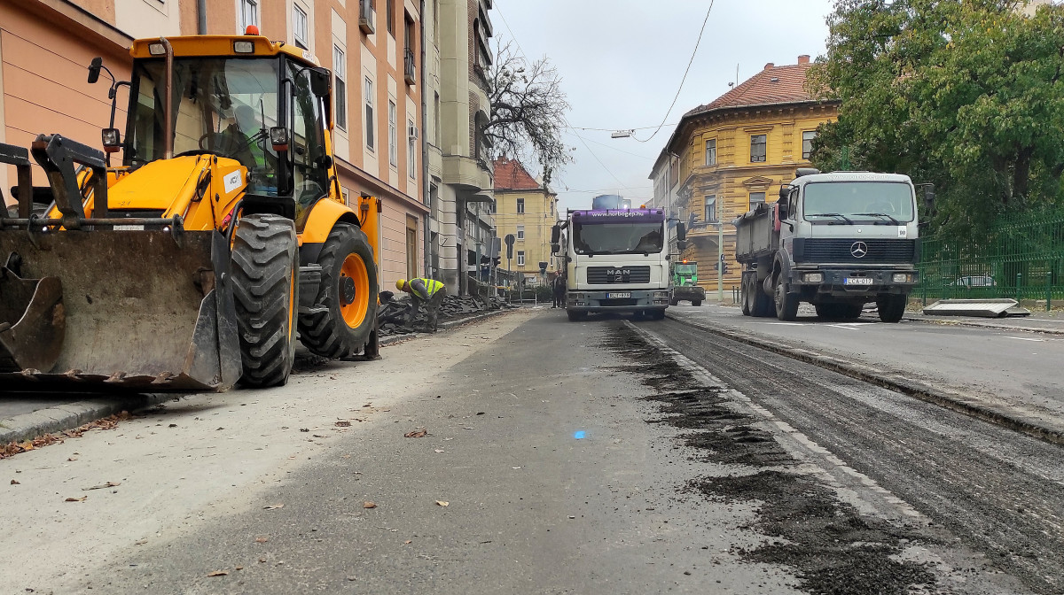 Kiss Ernő utca felújítás