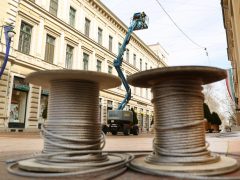 Szeged, napvitorla, Kárász utca, szerel