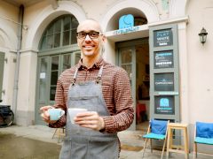 Szeged, Jarjabka Zoltán, barista, Kék Elefánt kávézó, kávézó, kávé, vendéglátás