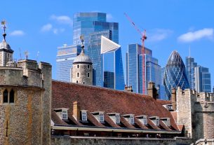 Anglia, London, belváros, felhőkarcoló