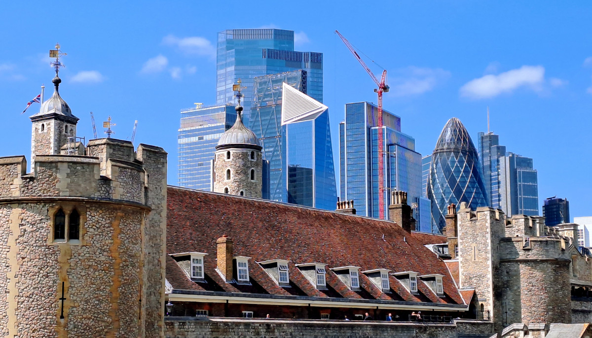 Anglia, London, belváros, felhőkarcoló