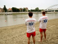 Szeged, Lapos Beach, Lapos, szabadsztrand, strand, Tisza, fürdés, nyár, vízimentő