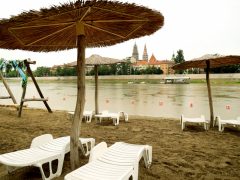 Szeged, Lapos Beach, Lapos, szabadsztrand, strand, Tisza, fürdés, nyár, vízimentő