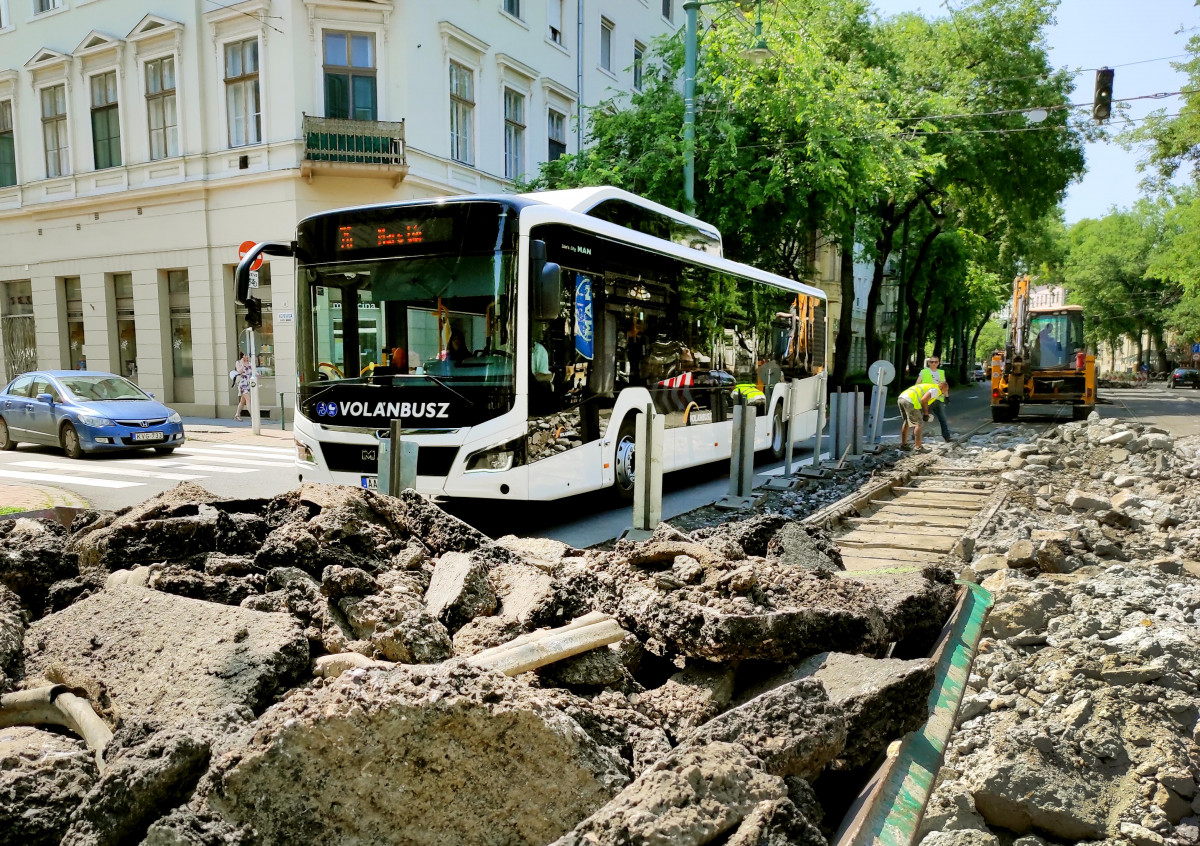Tisza Lajos körút útjavítás