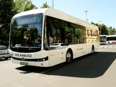 Szeged, Volánbusz, elektromos busz, közlekedés, tömegközlekedés, utazás, bemutató, Széchenyi tér