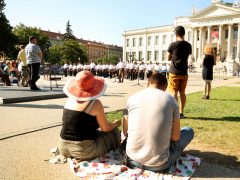 Szeged, Katonazenekari Fesztivál, Móra park, fúvósok, zene, szórakozás