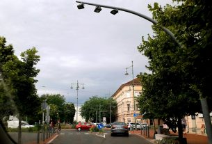Szeged, időjárás, vihar, felhő, nyár, Somogyi utca