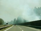 M5, autópálya, tűz, avar tűz, füst