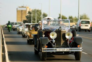 Szeged, XIV. Dél-Alföldi Veteránjármű Találkozó, veterán autó, Bertalan híd