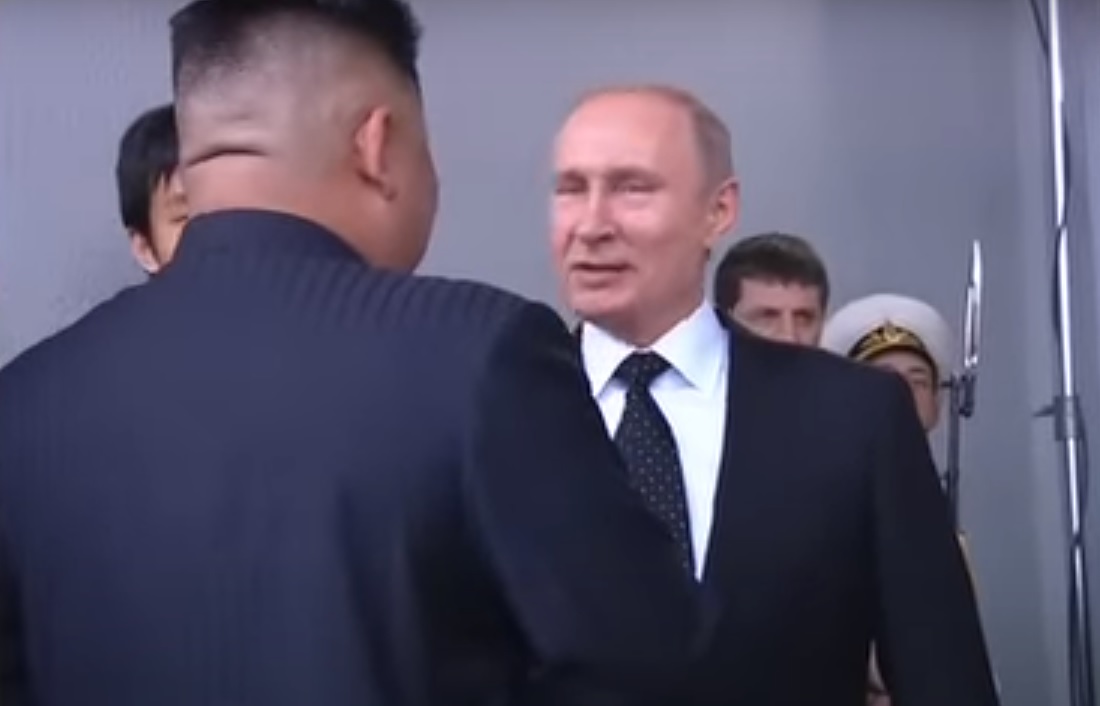 Vlagyimir Putyin és Kim Dzsong Un