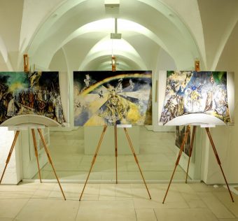 Szeged, Patay László, festőművész, kiállítás, Dóm Látogatóközpont, kultura, művészet, freskó, festmény