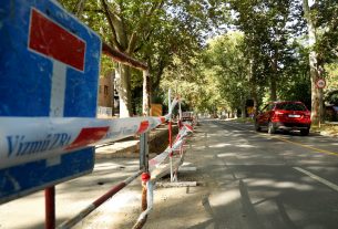 Szeged, Vízmű, ivóvízhálózat, rekonstrukció Fő fasor, lezárás, felújítás, busz, forgalom