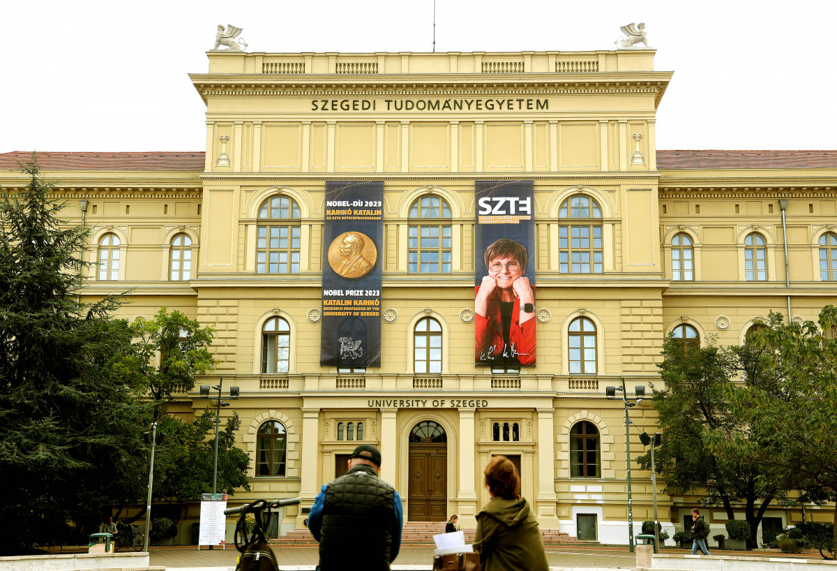 Szeged, Karikó Katalin, Nobel-díj, Szegedi Tudományegyetem, SZTE, Rektori Hivatal
