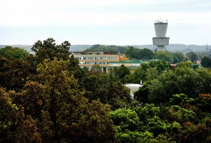 Szeged, újszeged, látkép, víztorony, ősz, időjárás