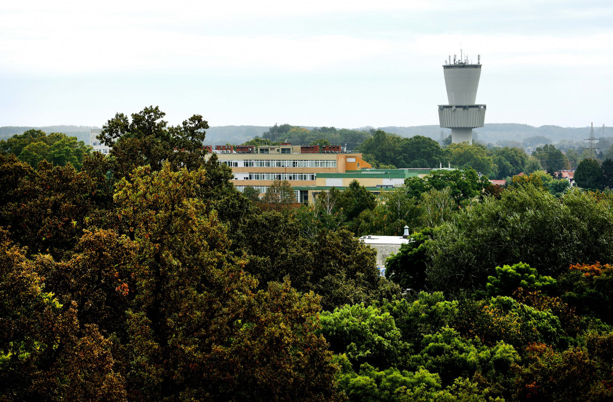 Szeged, újszeged, látkép, víztorony, ősz, időjárás