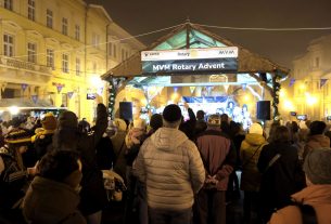 Szeged, Rotary Advent, jótékonyság, Klauzál tér