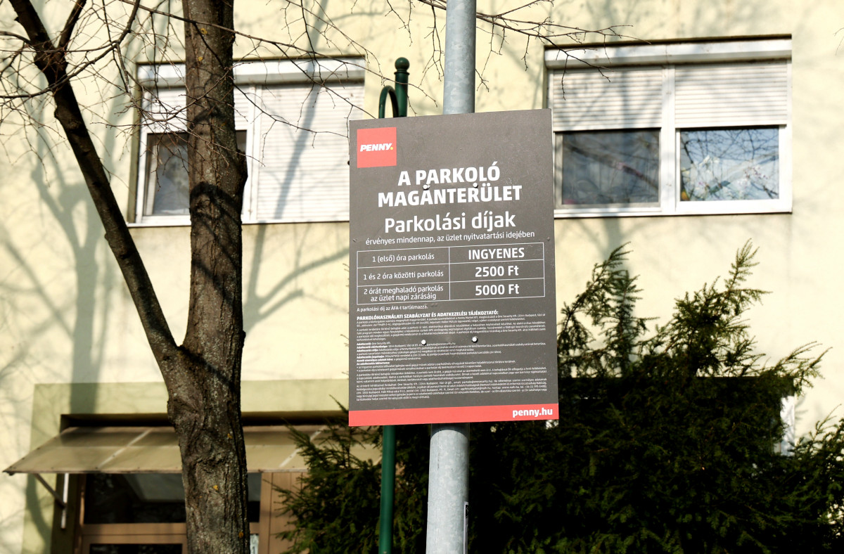 Szeged, Tarján, Penny Market, parkolás, fizetős