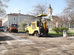 Szeged, járda, felújítás, Széchenyi tér, járda, aszfaltozás