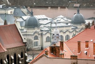 Szeged, Szent István tér, víztorony, látkép, belváros, Anna fürdő