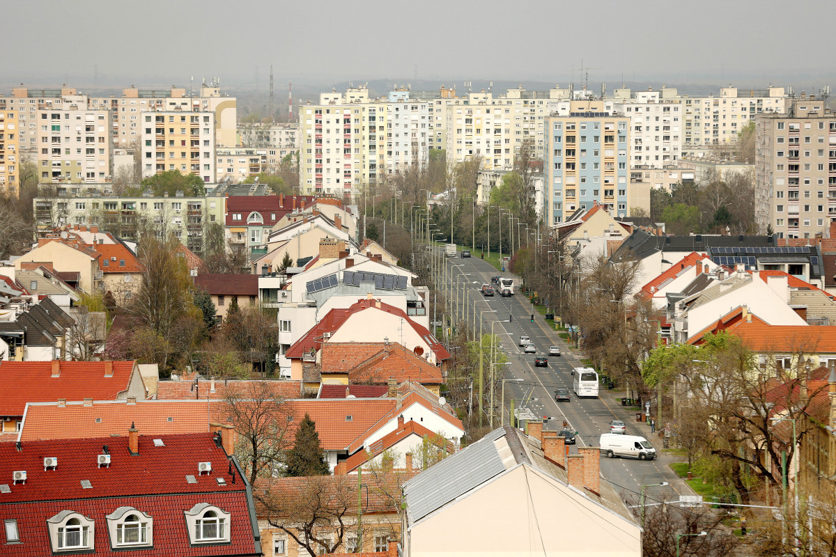 Szeged, Szent István tér, víztorony, látkép, belváros, Csongrádi sgt.