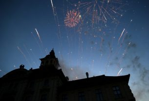 Szeged, Szegedi Szimfonikus Zenekar, koncert, tűzijáték, ünnep, uniós csatlakozás, húsz éves, évforduló, Széchenyi tér, EU, EU csatlakozás, Botka László