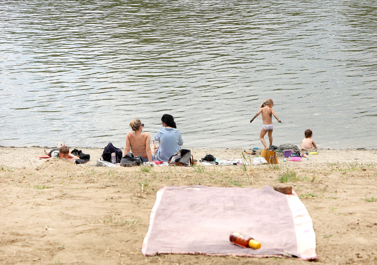 Szeged, Sárga, szabadstrand, felújítás, nyár, strand, Tisza