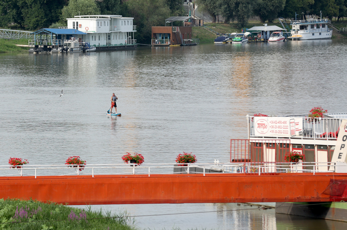 Szeged, nyár, kánikula, július, hőség, meleg, Tisza, Sup