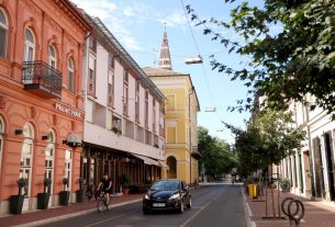 Szeged, megújul, Oskola utca, közvilágítás