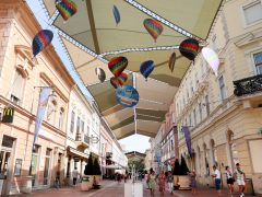 Szeged, 25. FAI Hőlégballon Világbajnokság, hőlégballon, sajtótájékoztató, Kárász utca, esemény, repülés