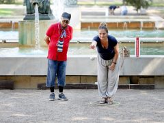 Szeged, Magyar Szervátültetettek Szövetsége, pétanque, bemutató, sport, testmozgás, Széchenyi tér