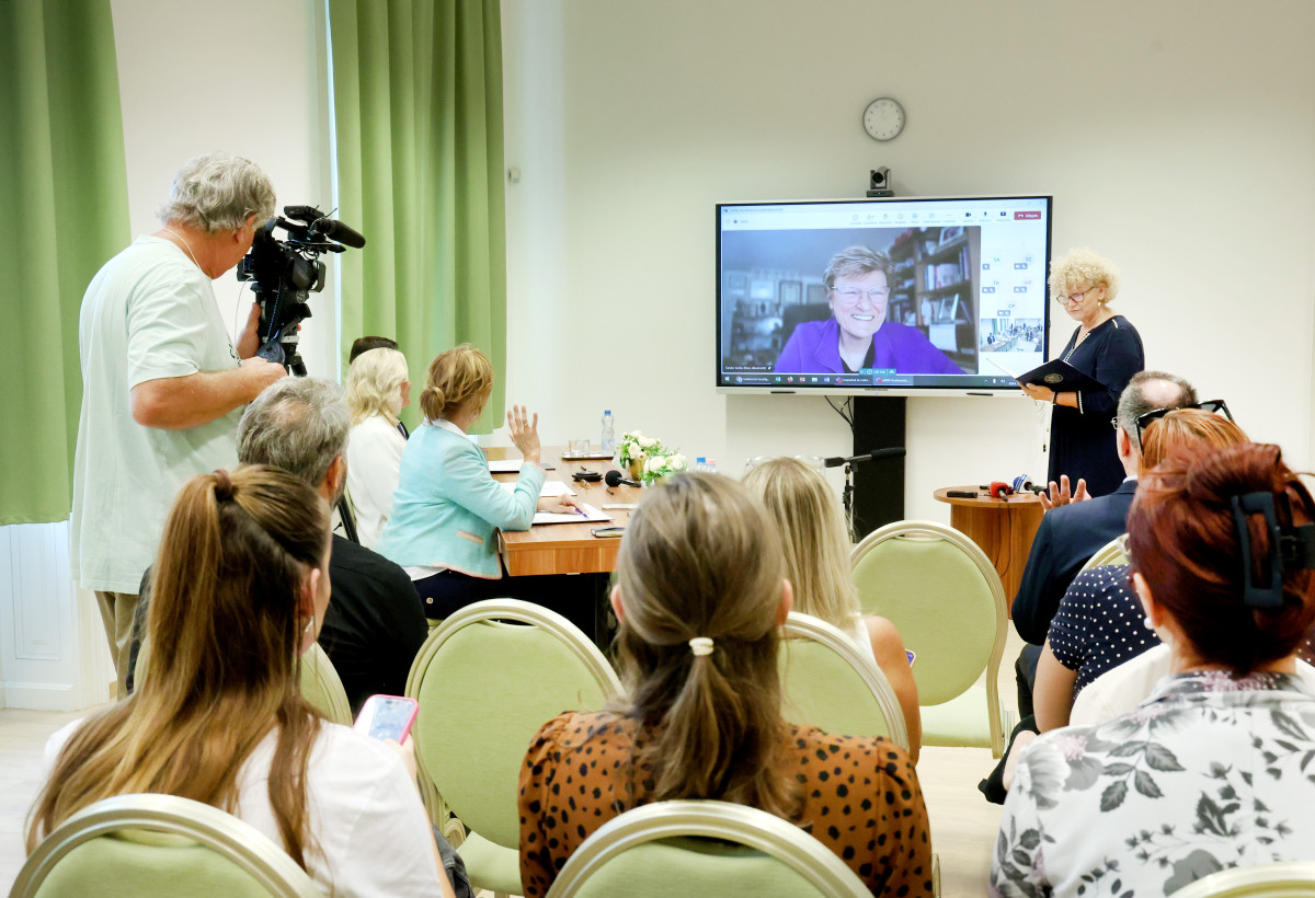 Szeged, mRNS, kutató, kutatás, Szegedi Tudományegyetem, SZTE, egyetem, konferencia, sajtótájékoztató, Karikó Katalin