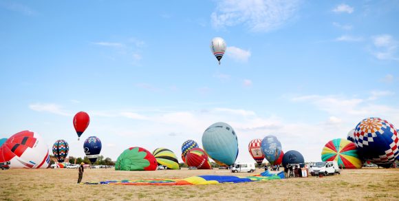 Szeged, 25. FAI Hőlégballon Világbajnokság, hőlégballon, repülés, repülőtér, sport, verseny