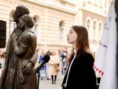 Szeged, Radnóti Miklós Emlékséta, Radnóti Gimnázium, vers, irodalom, kultura