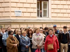 Szeged, Radnóti Miklós Emlékséta, Radnóti Gimnázium, vers, irodalom, kultura