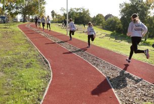 Szeged, Szőreg, futópálya, sport, szabadidő, park, Monti Sándor park