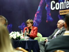 Szeged, Novo Nordisk Alapítvány, mRNA Konferencia, Szegedi Tudományegyetem, sajtótájékoztató, Karikó Katalin, Drew Weissman, Nobel-díj, Rovó László, SZTE, egyetem, kutató