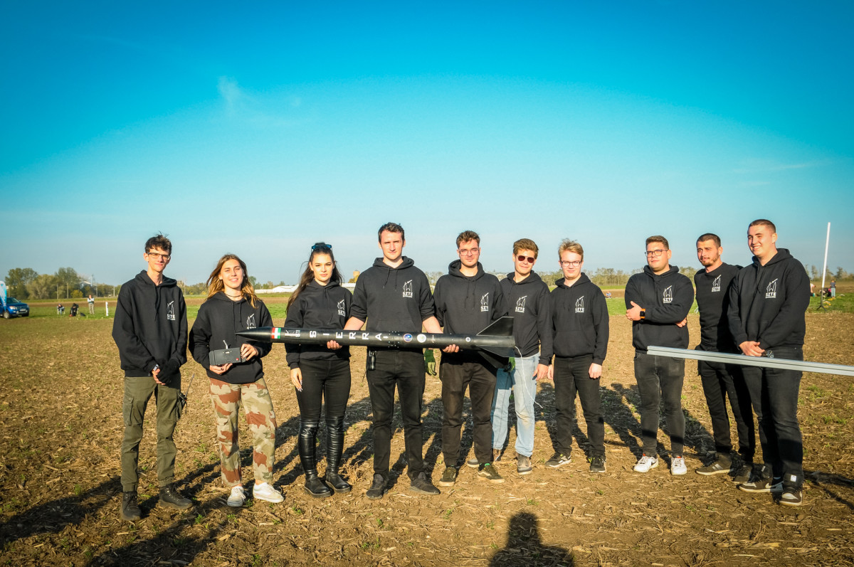 Utoljára lőtte fel Sierra III-as rakétáját az SZTE Skywalkers. Fotó: SZTE