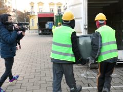 Szeged, elektronikai hulladékgyűjtés, hulladék, szemét, Csongrád-Csanád Vármegyei Kormányhivatal, Kormányhivatal, Rákóczi tér