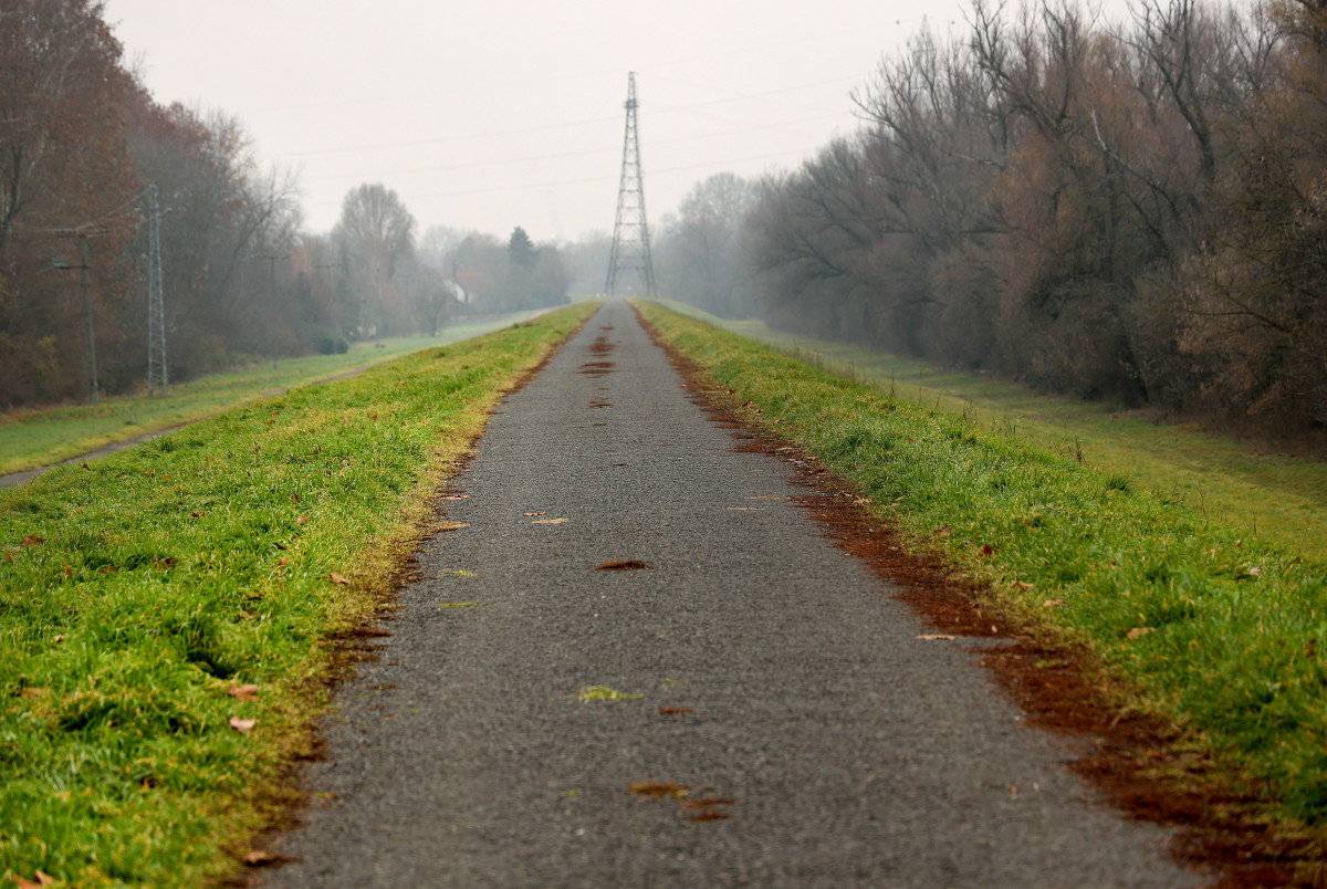Szeged, újszeged, töltés, tél, december, időjárás