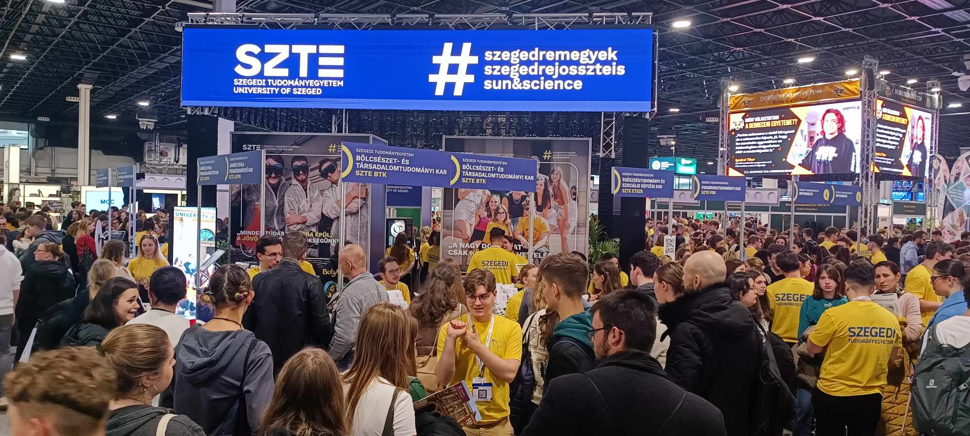 Óriási az érdeklődés az SZTE standjánál a csütörtökön megnyílt Educatio kiállításon