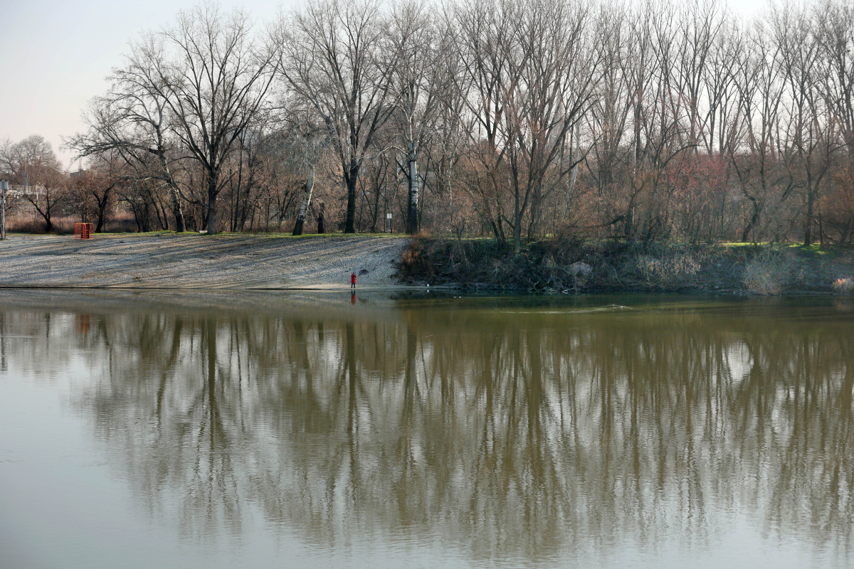 Szeged, napsütés, hideg, február, tél, időjárás, Tisza