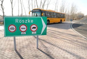 Röszke, röszke kis határátkelő, határ, határátkelő, út, tábla