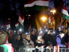 Szeged, Magyar Péter, országjáró körút, Széchenyi tér