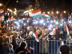 Szeged, Magyar Péter, országjáró körút, Széchenyi tér