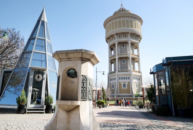 Szeged, Víz világnapja, Szent István téri víztorony, víztorony, látkép, belváros