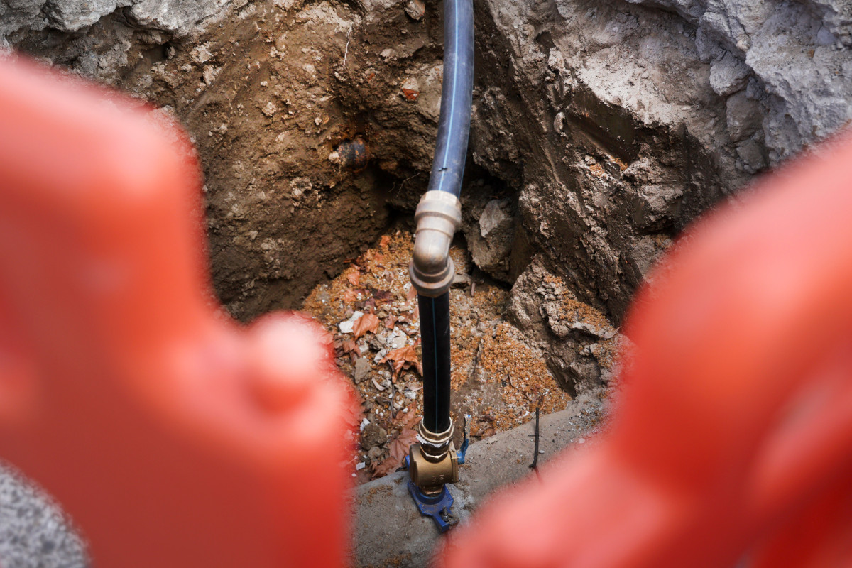 Szeged, Vízmű, vízvezeték, rekonstrukció, Dózsa György utca