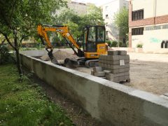 Szeged, Retek utca, parkoló, épít, parkolás, lakótelep
