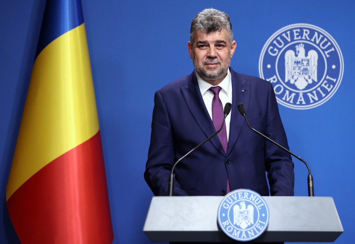 Lemondott Marcel Ciolacu román miniszterelnök. Fotó: Marcel Ciolacu hivatalos FB.